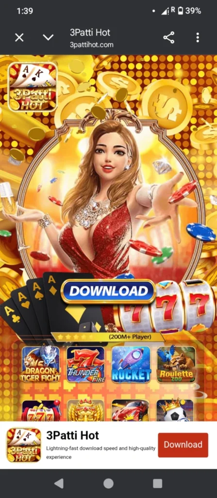 3 Patti Hot Game dashboard